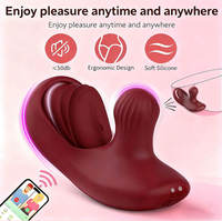 Vibrateur Clitoridien Portable en Silicone à Commande par APP, Stimulateur Vibrant en Forme de Langue, 9 Fréquences, Jouet Sexuel Vaginal pour Femmes - Meilleures Ventes