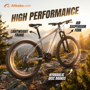 Vélo de montagne en fibre de carbone pour hommes et femmes adultes, avec transmission Shimano et amortissement pour le tout-terrain et les trajets quotidiens - Product Image 1
