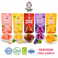 Bonbons gélifiés aux fruits pelables en vrac, bonbons mous fourrés, fabrication OEM ODM, emballage fourni par l'usine