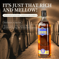 Whisky Mezclado BARAKA de 700 ml, 41% Vol., Sabor Rico y Suave con Postgusto Prolongado, Grado A, Certificado ISO, Destilado