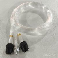 Kit de fibres optiques DC12V 20W à double tête scintillante + moteur de lumière étoile filante 9W 0,75 mm 1100 fibres * 4m + 240 fibres * 4m pour éclairage de voiture