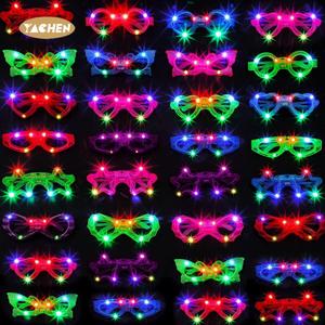 Gafas de Neón Luminosas YACHEN con Luces de Colores en Forma de Estrella para Fiestas de Cumpleaños, Halloween y Navidad para Niños - Product Image 2
