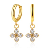 Anting Baja Tahan Karat 316L untuk Wanita dengan Batu Zirkonia Berkilau Perhiasan Fashion Minimalis Hipoalergenik untuk Pemakaian Sehari-hari