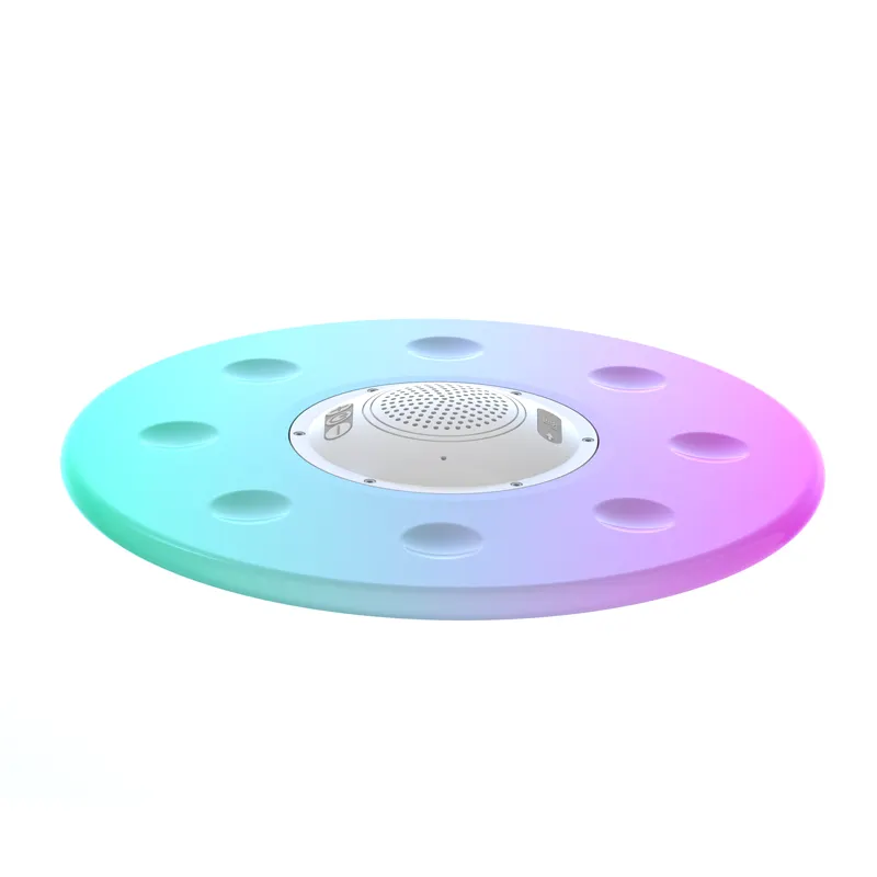 Outdoor Leds Flying Disc Speaker IPX7 Waterproof Frisbee Speaker Bluetooth Speakers