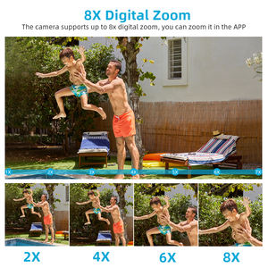 8MP 4K PTZ กล้อง IP 8x ซูมเลนส์คู่ตรวจจับมนุษย์กล้องวงจรปิดกล้องวงจรปิดกลางแจ้งอินเตอร์เน็ตไร้สายกล้องเฝ้าระวังวิดีโอไอซีซี อเล็กซา - Product Image 4