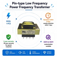Transformateur basse fréquence EI66 à montage sur circuit imprimé, 115V 230V vers 12V 1.5A, transformateur d'isolement AC pour contrôle industriel, applications médicales et de sécurité