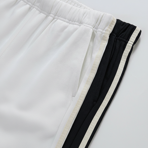 ชุดกางเกงขายาวสองแถบสีลำลองและมีฮู้ดผ้าคอตตอนเทอร์รี่2025ฤดูใบไม้ผลิ-ฤดูใบไม้ร่วง - Product Image 1