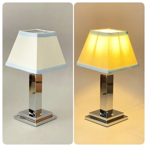 Hot Bán Không Dây Có Thể Sạc Lại E14 Bảng Đèn Vòng Vải Ăn Mặc Bóng Râm Cảm Ứng Mờ Cho Đám Cưới Nhà Hàng Tổ Chức Sự Kiện - Product Image 3