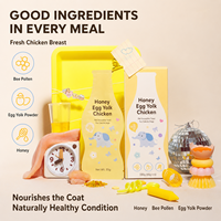 Honey Egg Yolk Chicken Pet Smoothie Treat dengan Serbuk Sari Lebah, Camilan Hidrasi Bernutrisi untuk Kucing & Anjing
