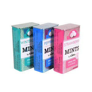 工厂矩形经典设计糖果Altoids锡定制小锡盒带铰链盖食品级口香糖锡 - Product Image 1