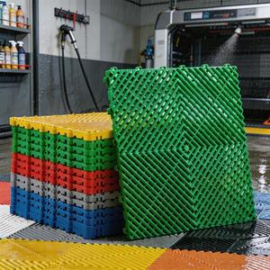 Grilles de sol en polypropylène PP résistantes à l'usure pour lavage de voitures, tapis industriels antidérapants en plastique pour intérieur avec installation facile - Product Image 2