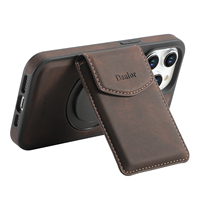 Étui de téléphone magnétique pour iPhone 18 Pro Max avec porte-cartes et fonction portefeuille 360° °   Support de table en similicuir 17 Air 16 15 14 13 12