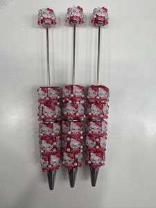 Nouveauté 2026 : Stylo à bille DIY avec breloque <span class=keywords><strong>chat</strong></span> mignon, strass et paillettes colorées <span class=keywords><strong>pour</strong></span> la création de bijoux - Product Image 6