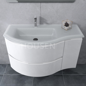 Housen Haute Brillance Peint Soft Closure Hardware Pvc Salle De Bains Accessoires Meubles Armoire et Vanités - Product Image 3