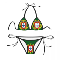 Vente en gros Nouveau style de vêtements de plage pour femmes Rif Amazigh People Flag Design Bikinis personnalisés Vêtements de plage pour femmes