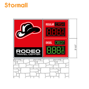 Insegna LED per Esterni IP65 Impermeabile e Resistente alle Intemperie con Animazione per Prezzi Carburante Stazioni di Servizio - Product Image 5