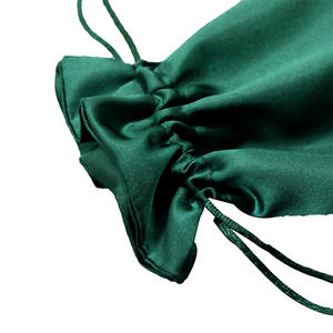 Saten çanta üretim özel Logo saten çift katmanlı püskül yüksek kalite peruk çanta - Product Image 5