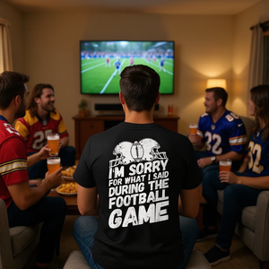 <b>Football</b> <b>Watch</b> Party T-Shirt Short Sleeve Crew Neck Unisex Adults Sports Games Silk Screen Printing - Product Image 3