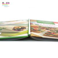 Livre de recettes alimentaires à couverture rigide de couleur personnalisée d'usine/livret/livre de recettes/impression de menus de restaurant