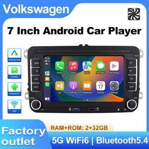 Autoradio Android 2DIN GPS avec support de tableau de bord pour CC <span class=keywords><strong>Fabia</strong></span> Skoda Octavia Golf Passat Polo Jetta, écran IPS 2+32 Go - Product Image 2