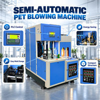 Machine de soufflage de bouteilles PET semi-automatique pour la production de bouteilles d'eau, de boissons et de jus avec contrôle PLC