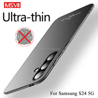 Pour Samsung Galaxy S24 Ultra S24 Plus FE Couverture Arrière MSVII Ultra Mince Mat PC Anti-empreintes Digitales En Gros Cas De Téléphone Portable Usine