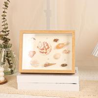 Cadre photo 3D moderne personnalisable en bois, matériau MDF, format A3 5x7, décoration murale suspendue carrée
