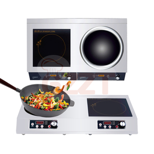 双灶具5KW磁控电炉炒锅2头红外灶具双燃烧器电磁炉灶具 - Product Image 6