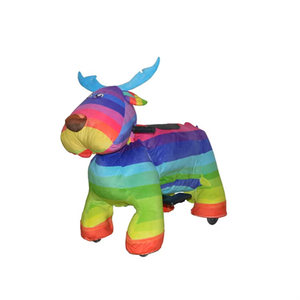 <span class=keywords><strong>Unicornio</strong></span> de Peluche Montable con Motor Eléctrico, Scooter de Juguete para Niños, Ideal para Negocios de Alquiler en Centros Comerciales - Product Image 4