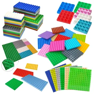 Amazont üst çocuk oyuncakları Online plastik uyumlu yapı taşları duvar masaüstü oyuncaklar yapı taşları taban plakası