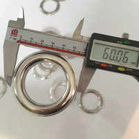 Anneaux de rideau métalliques en gros, œillets en fer et acier inoxydable 60mm*40MM