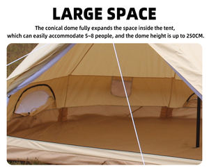 <span class=keywords><strong>Tente</strong></span> <span class=keywords><strong>de</strong></span> luxe 2 couches imperméable <span class=keywords><strong>en</strong></span> <span class=keywords><strong>forme</strong></span> <span class=keywords><strong>de</strong></span> pyramide <span class=keywords><strong>yourte</strong></span> maison <span class=keywords><strong>tente</strong></span> <span class=keywords><strong>de</strong></span> glamping Oxford robuste pour le camping <span class=keywords><strong>en</strong></span> plein air mariages grande <span class=keywords><strong>tente</strong></span> <span class=keywords><strong>de</strong></span> mariage - Product Image 6