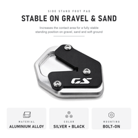 Béquille latérale de moto en alliage d'aluminium pour BMW F450GS 2026, support de béquille, pied de support, argent/noir, nouvelle arrivée