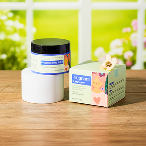 Crème hydratante apaisante pour le ventre de grossesse à la lavande, label privé en gros, OEM, 100% naturelle, blanchissante, nettoyage en profondeur - Product Image 4