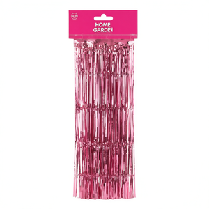 Ghirlanda di Nastro Rosa per Decorazioni da Giardino e Casa, 120 Cm, per Feste al Chiuso, Decorazioni di Compleanno, Nastro in Plastica Riutilizzabile - Product Image 1