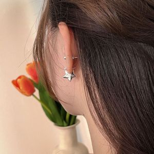 S925 Sterling <b>Silver</b> Star Drop Earrings For Women Everyday Wear Elegant Trendy Jewelry 925 <b>Silver</b> <b>Stud</b> Earrings Es873 - Product Image 4