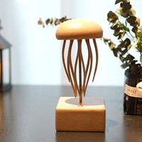 Jouet méduse cinétique en bois massif fait main de qualité supérieure, cadeau de Noël pour enfants, décoration de bureau