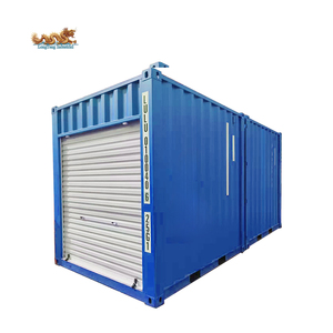 Tự lưu trữ di động 10ft 10 ft 10 feet cao Cube đôi cửa cuốn <span class=keywords><strong>container</strong></span> kim loại Hướng dẫn sử dụng cuộn lên tấm cửa - Product Image 4