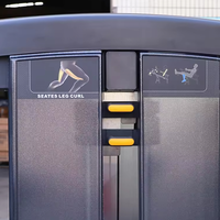Machine professionnelle de musculation pour exercices de flexion et extension des jambes, avec assise en acier, à charge libre, pour usage commercial en salle de sport