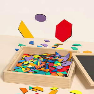 EDULAND OEM ODM CPC CE Montessori <span class=keywords><strong>Boîte</strong></span> de puzzle <span class=keywords><strong>en</strong></span> <span class=keywords><strong>bois</strong></span> pour enfants Nouveau jouet éducatif d'apprentissage Jeu de puzzle de cognition géométrique - Product Image 4