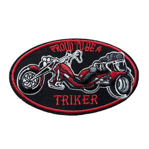 Écussons brodés personnalisés pour moto, badges décoratifs thermocollants pour motardes, application sur vêtements - Product Image 2