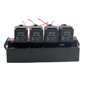 15ทาง4ทาง12V รีเลย์40A รถบรรทุกกล่องฟิวส์แบบสากลพร้อมขั้วสำหรับรถยนต์รถบรรทุกเรือเดินทะเลกล่องรีเลย์