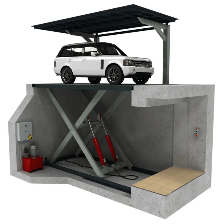 Cheapest Car Scissor Lift Hydraulic For Home Garage Underground Parking Car