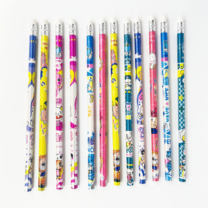 Di alta qualità Surwin FP12 7 pollici HB in legno fantasia Design matita Set gomma EN71 certificata per i bambini studenti di scrittura - Product Image 1