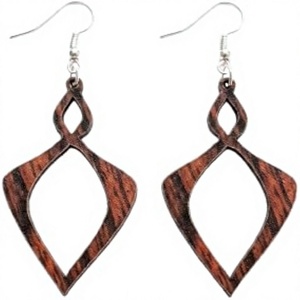 Meilleures Boucles d'Oreilles Créoles Géométriques en Bois Fantaisie et Élégantes, Bijoux Tendance Classiques Uniques de Style Bohème pour Femme - Product Image 1