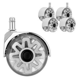 Master-Grade Orange Polymer Pu Industrial Trolley Wheels Hardware Kit Included Floor-Safe Silent Motion And Impact Resistant Fra - Product Image 4