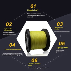 สายเบ็ดตกปลาถัก 8 เส้นคุณภาพสูง 1000 ม. 9-150 ปอนด์ หลายสี แรงดึงสูง ใช้ได้ทั้งน้ำเค็มและน้ำจืด - Product Image 4