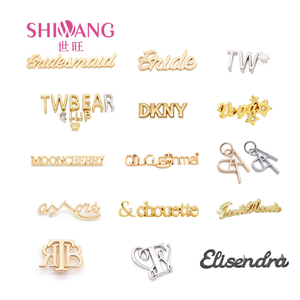 Accessori per abbigliamento Hardware per borsetta etichetta per abbigliamento logometale personalizzata etichetta per marchio targhetta in metallo Logo in metallo per borsa - Product Image 2