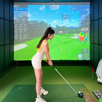 Système d'analyse d'impact pour simulateur de golf JC avec résolution personnalisée, double projecteur haute vitesse et guide commercial