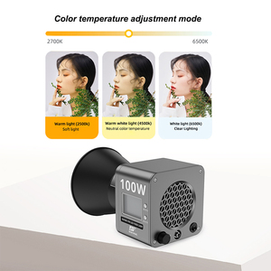 Luce Video LED Bicolore BAFANG 100W Illuminazione Fotografica con Attacco Bowens Kit di Illuminazione Video per <span class=keywords><strong>YouTube</strong></span> Studio Esterno - Product Image 3